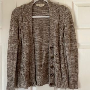 Cable-Knit Cardigan with Buttons